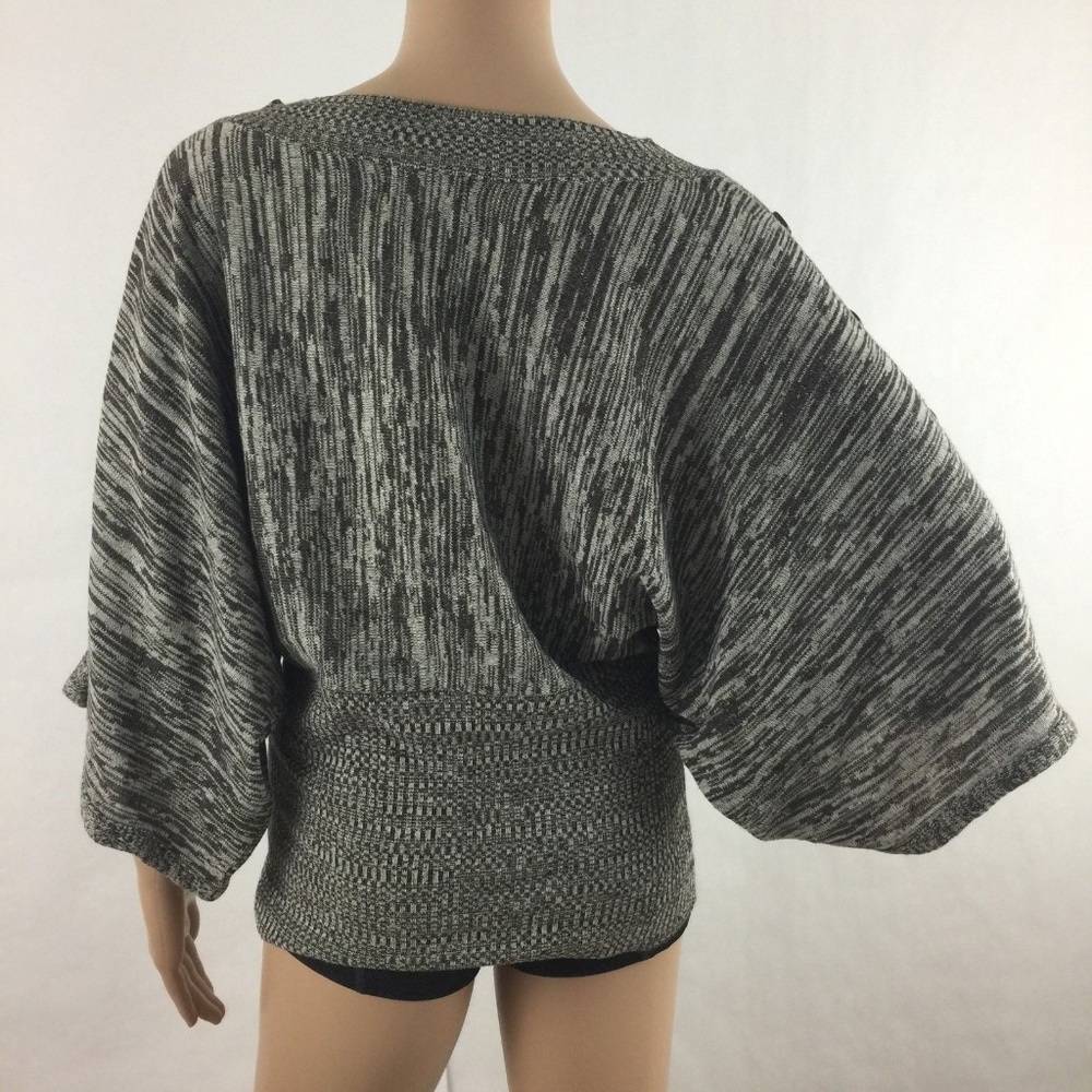 Brittany Black Knit Top Batwing